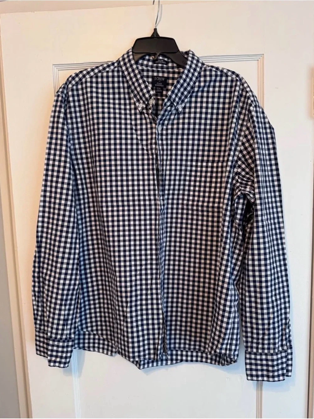 J Crew Men’s Long-Sleeve, Button Down, Slim Fit Gingham Shirt - XXL